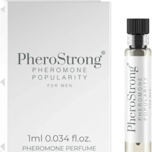 PheroStrong Popularity – Parfum cu Feromoni Bărbați, Bergamotă • Ghimbir • Salvie • Cedru, 50 ml