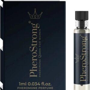 PheroStrong Queen – Mostra Parfum cu feromoni pentru femei, cu note de mosc, ambră si bujor - 1 ml