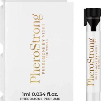 PheroStrong By Night – Mostra Parfum cu feromoni pentru femei, cu note de vanilie, patchouli si cedru - 1 ml