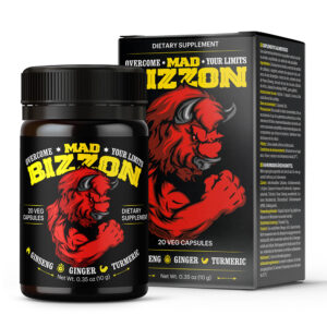 Mad Bizzon – Capsule pentru erectie puternica, crestere libido - 20 buc