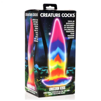 Creature Cocks Unicorn Kiss – Huge Dildo, Glow in The Dark, Silicon Premium, 21 cm