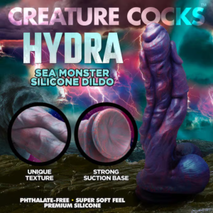 Creature Cocks Hydra – Huge Dildo, Fantasy Sea Monster, Silicon, 27 cm