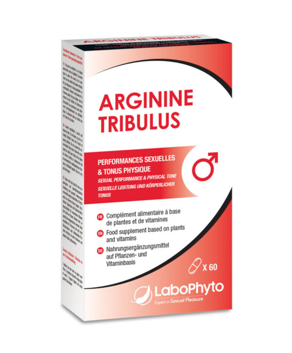ARGININE TRIBULUS Labophyto – Capsule Erecție puternică, crestere libido si virilitate barbati, cu Tribulus terrestris, Arginină și vitamina D - 60 buc