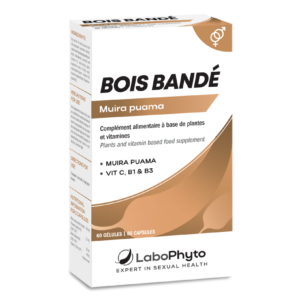 Bois Bandé Labophyto – Capsule supliment crestere libido scazut, afrodisiac, unisex, cu Muira Puama, Ginseng, Guarana, vit. C - 60 buc