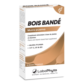 Bois Bandé Labophyto – Capsule supliment crestere libido scazut, afrodisiac, unisex, cu Muira Puama, Ginseng, Guarana, vit. C - 60 buc