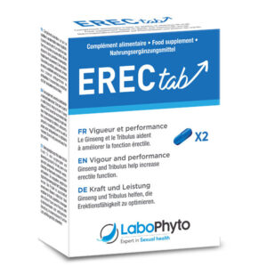 Erectab Labophyto – Capsule erecție puternica, cu Ashwagandha și Tribulus, suplimente potență și virilitate - 2 buc