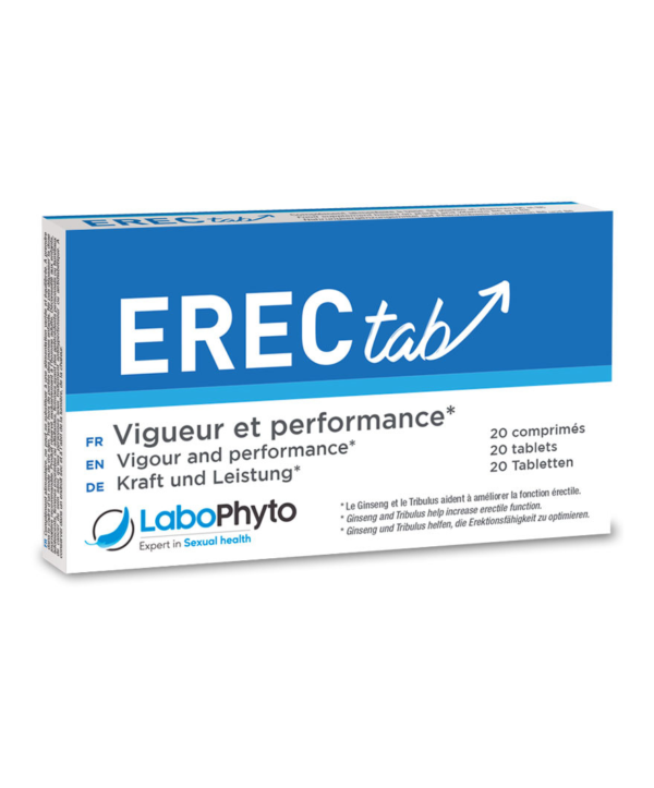 Erectab Labophyto – Capsule erecție puternica, cu Ashwagandha și Tribulus, suplimente potență și virilitate - 20 buc