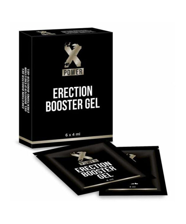 Erection Booster Gel XPower – Plicuri gel erectie puternica, cu Ashwagandha, Tribulus terrestris si Ginseng - 6 buc