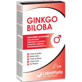 Ginkgo Biloba Labophyto – Capsule îmbunătățirea circulației sângelui, erecție puternică - 60 buc