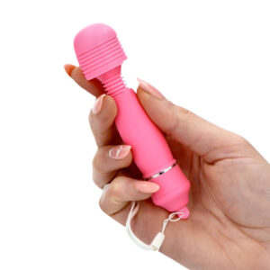 Candy Pie – Mini Vibrator Clitoris Waterproof, ABS Premium, roz, 15 cm, Ø 3.5 cm