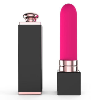 Make-Up – Mini Vibrator Clitoris, ABS Premium, forma de ruj, 10 cm, Ø 3 cm