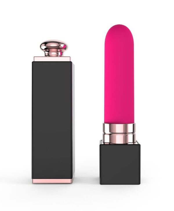 Make-Up – Mini Vibrator Clitoris, ABS Premium, forma de ruj, 10 cm, Ø 3 cm