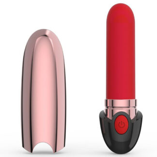 Future – Mini Vibrator Stimulator Clitoris, ABS Premium si silicon, forma de ruj, 10 cm, Ø 2 cm
