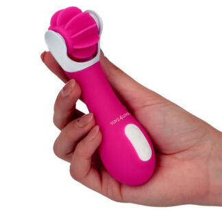 Crazy Tongue – Vibrator Clitoris Waterproof, ABS Premium si Silicon, rotativ, 13.6 cm, Ø 4.3 cm