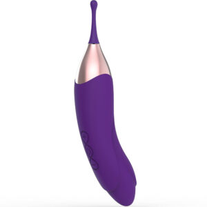 Hummingbird – Vibrator Stimulator Clitoris si Punct G, Silicon, functie dubla, 17.3 cm, Ø 3.2 cm
