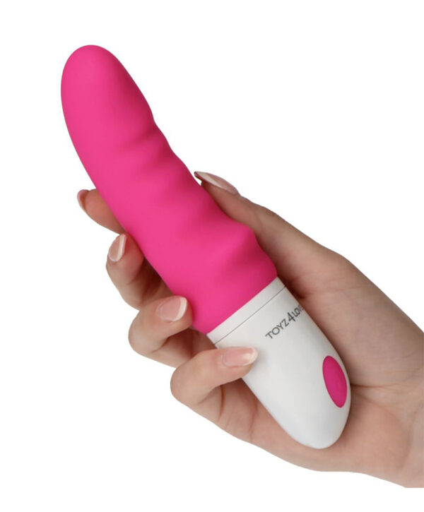 Rhinhorn Vibe – Vibrator Punctul G Waterproof, Silicon Premium, roz, 18 cm, Ø 3.4 cm