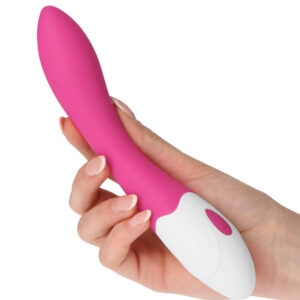Simple – Vibrator Punctul G Waterproof, ABS Premium, roz, 20 cm, Ø 3 cm