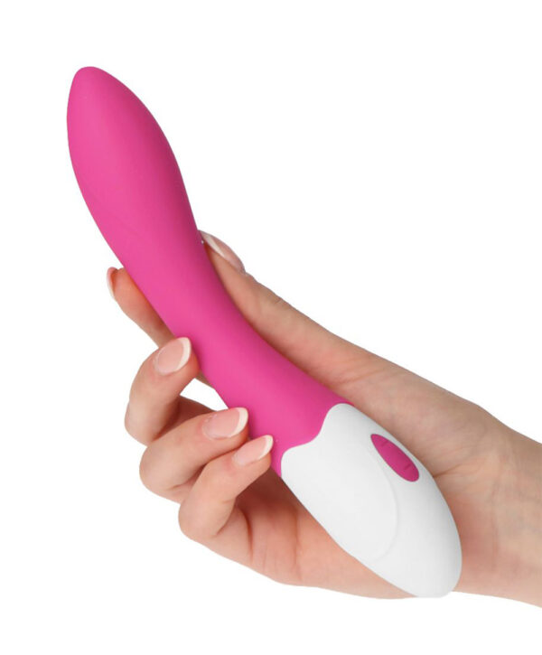 Simple – Vibrator Punctul G Waterproof, ABS Premium, roz, 20 cm, Ø 3 cm