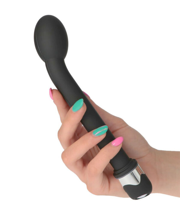 Diamond King – Vibrator Punctul G Waterproof, ABS Premium, negru, 21.9 cm, Ø 3.5 cm