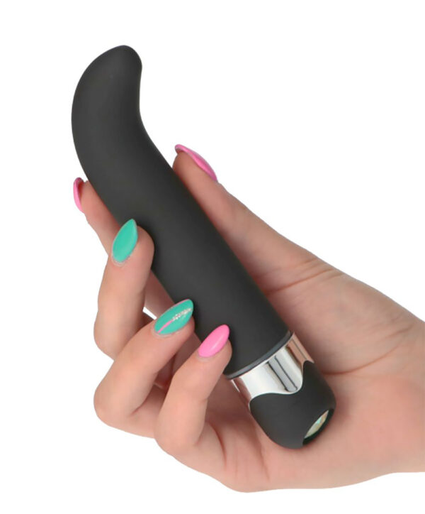 Exquisite – Vibrator Punctul G Waterproof, ABS Premium, negru, 15 cm, Ø 2.7 cm