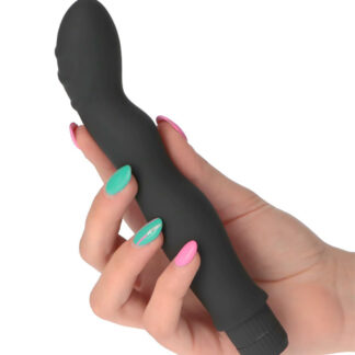 Timeless – Vibrator Punctul G Waterproof, ABS si Silicon Premium, negru, 18.7 cm, Ø 2.8 cm