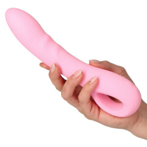 Serenity – Vibrator Punctul G Waterproof, Silicon Premium, roz, 16.5 cm, Ø 3.5 cm