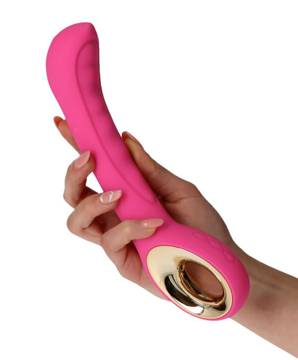 Grip – Vibrator Punctul G Waterproof, Silicon Premium, roz, 23.5 cm, Ø 3.6 cm