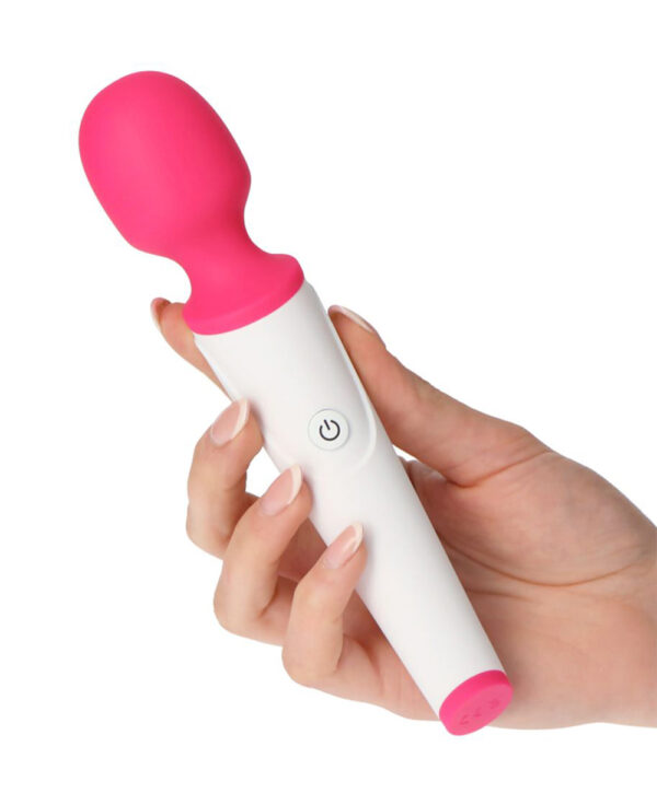 Wandit – Vibrator Wand Masaj Waterproof, ABS si Silicon Premium, Roz