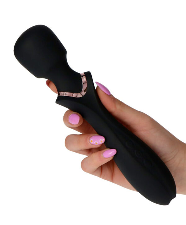 Wonder – Vibrator Wand Masaj Waterproof, Silicon Premium, Negru