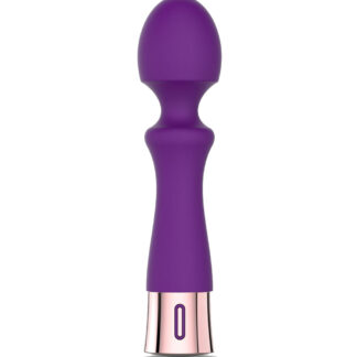 Naughty Wish – Vibrator Wand Masaj Waterproof, Silicon Premium, Mov
