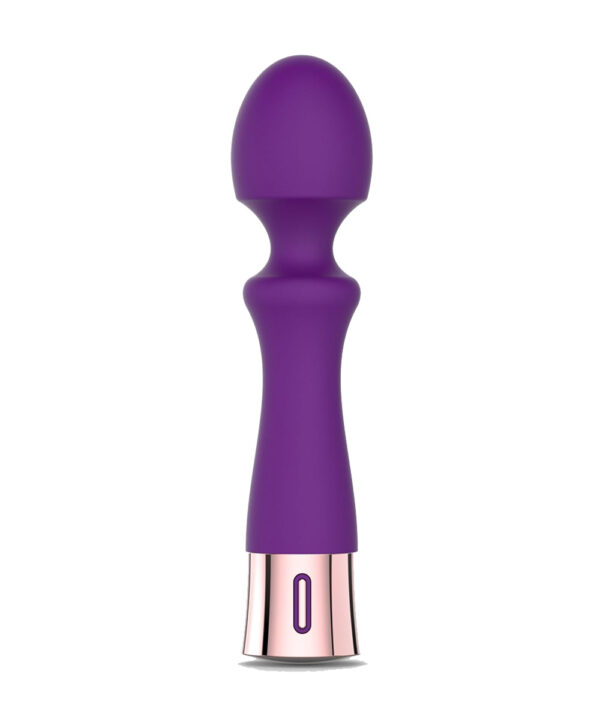 Naughty Wish – Vibrator Wand Masaj Waterproof, Silicon Premium, Mov