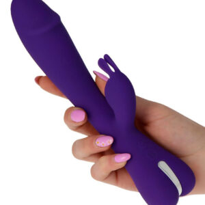 Pink Lady – Vibrator Rabbit Waterproof, Silicon Premium, 28.5 cm, Ø 3.2 cm