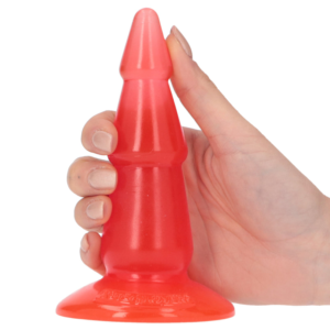 Jelly Pino Butt Plug - Dop anal cu ventuza pentru stimulare treptata cu ventuza