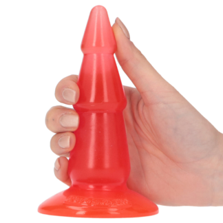 Jelly Pino Butt Plug - Dop anal cu ventuza pentru stimulare treptata cu ventuza