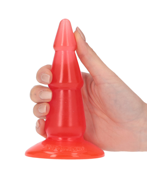 Jelly Pino Butt Plug - Dop anal cu ventuza pentru stimulare treptata cu ventuza