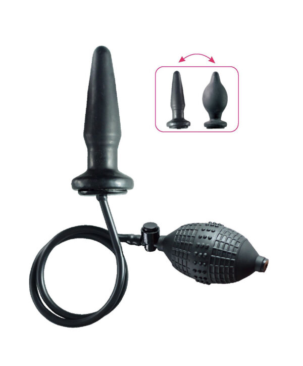 Inflatable Butt Plug - Dop anal gonflabil, cu pompa manuala, Ø 3 cm