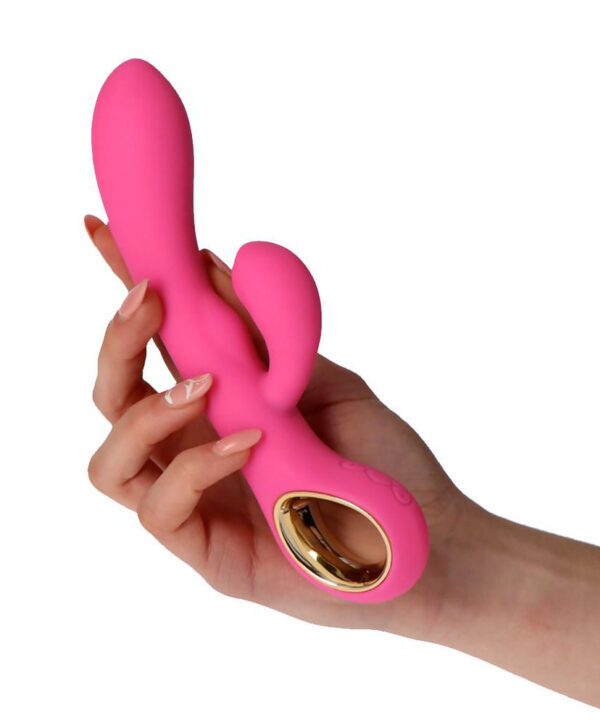 G Double Touch – Vibrator Rabbit Waterproof, Silicon Premium, 18,8 cm, Ø 3,2 cm