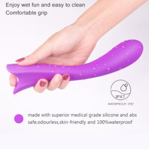 Roundish Plot – Vibrator Punctul G Waterproof, Silicon Premium, roz, 20 cm, Ø 3.5 cm