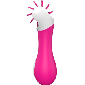Crazy Tongue – Vibrator Clitoris Waterproof, ABS Premium si Silicon, rotativ, 13.6 cm, Ø 4.3 cm