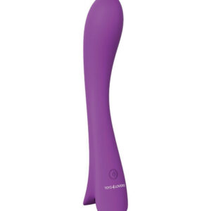 Roundish Plot – Vibrator Punctul G Waterproof, Silicon Premium, mov, 20 cm, Ø 3.5 cm