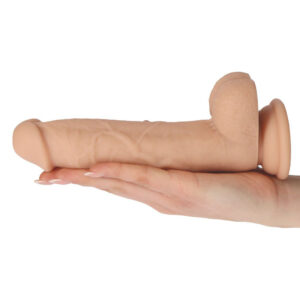 Brush - Dildo realistic din silicon, cu ventuza, 21 cm