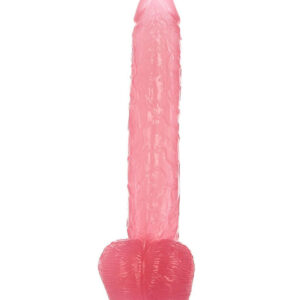 Golia - Huge Dildo XXL cu ventuza, roz transparent, 41 cm