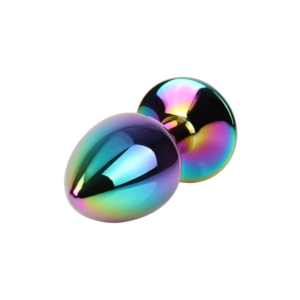 Rainbow Gem Butt Plug - Dop anal metalic, small Ø 2,7