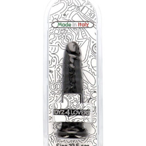 Marco - Dildo realistic cu ventuza, negru, 19.5 cm
