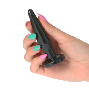 Rookie Butt Plug - Dop anal silicon, small, negru