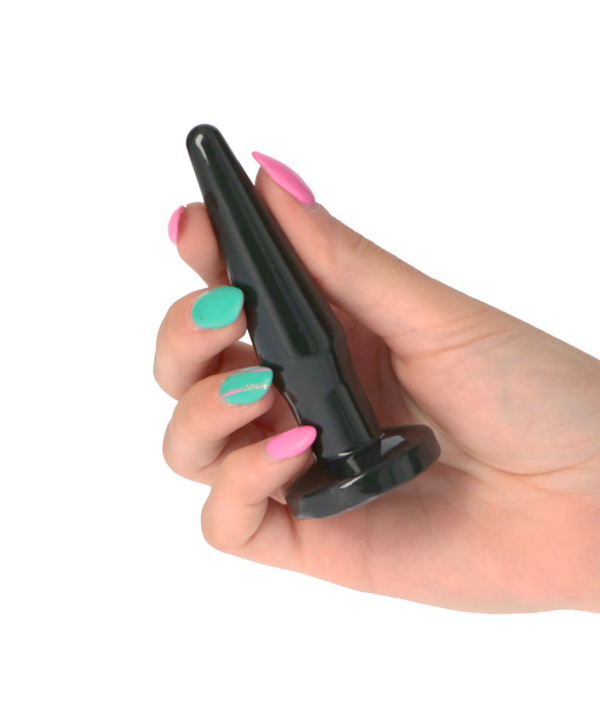Rookie Butt Plug - Dop anal silicon, small, negru