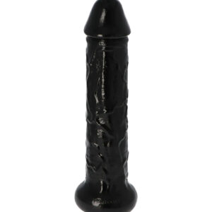Hercules - Dildo XXL cu ventuza, negru, 33 cm, Ø 7 cm