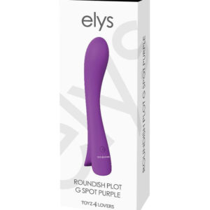 Roundish Plot – Vibrator Punctul G Waterproof, Silicon Premium, mov, 20 cm, Ø 3.5 cm