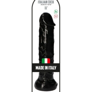Hercules - Dildo XXL cu ventuza, negru, 33 cm, Ø 7 cm