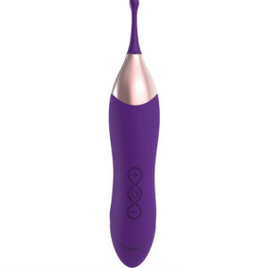 Hummingbird – Vibrator Stimulator Clitoris si Punct G, Silicon, functie dubla, 17.3 cm, Ø 3.2 cm